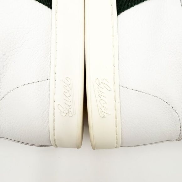 Gucci Web Stripe Coda High Top White Leather Sneakers US Men’s 11.5 - Picture 11 of 15